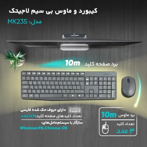 Logitech MK235 Wireless Mouse & Keyboard
