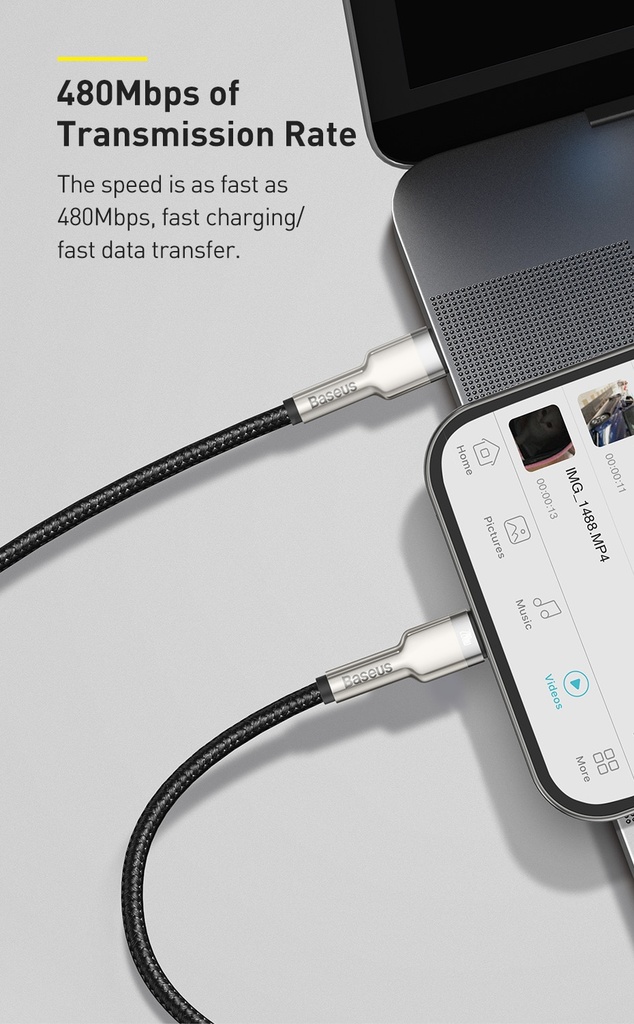 Baseus USB Type C to Type C 2m Cable CATJK-D01
