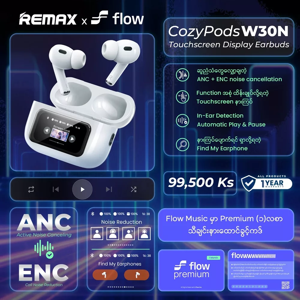 Remax CozyPods W30N Bluetooth Headphones