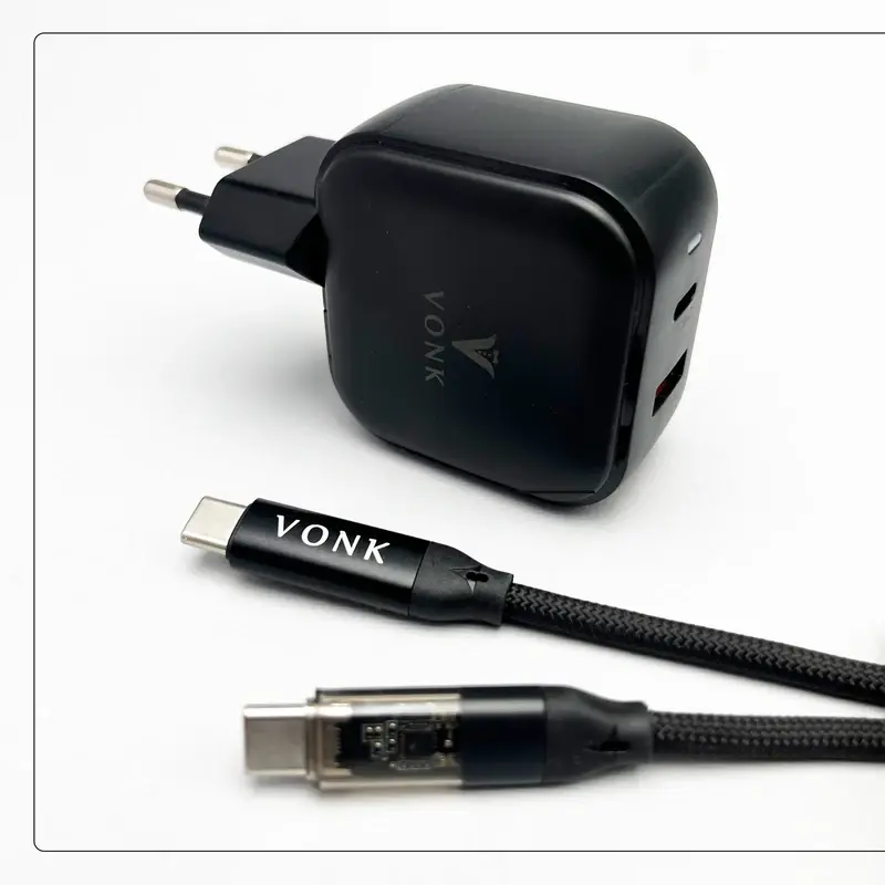 VONK CA-45 45W Wall Charger with USB-C Cable