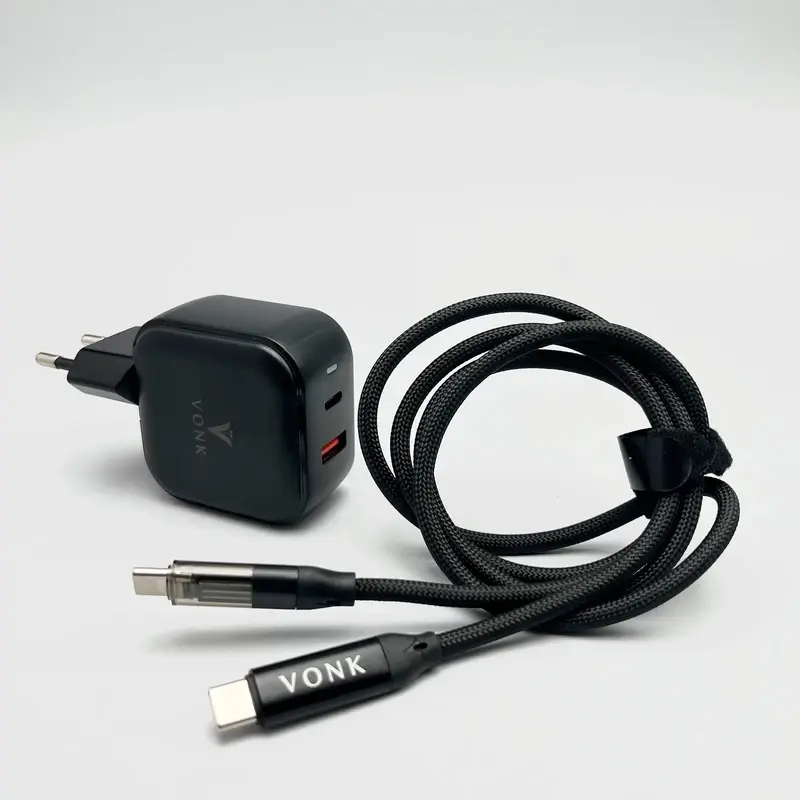 VONK CA-45 45W Wall Charger with USB-C Cable