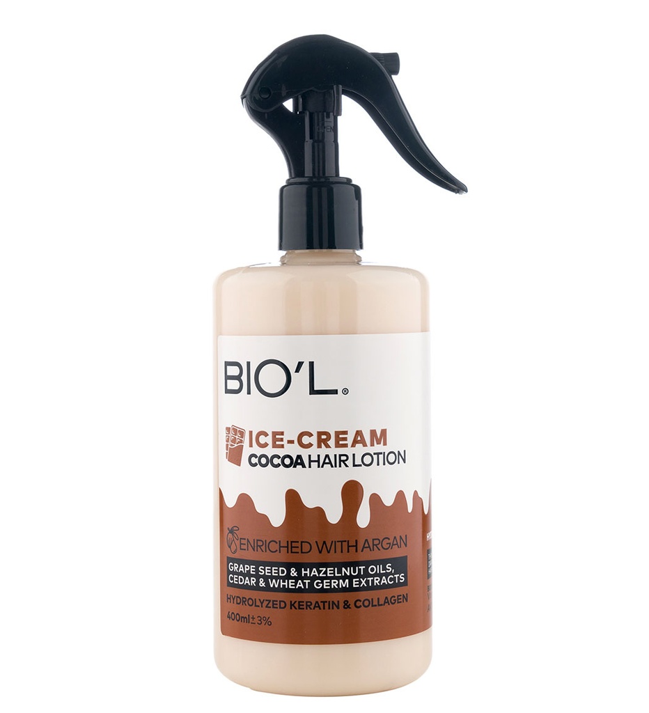 Biol Chocolate Ice Cream 400ml For Damaged Hair Strengthening Hair Mask