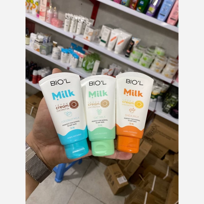 Biol Milk Protein V RVGhN Coconut 70ml Hand and Face Moisturizing Cream