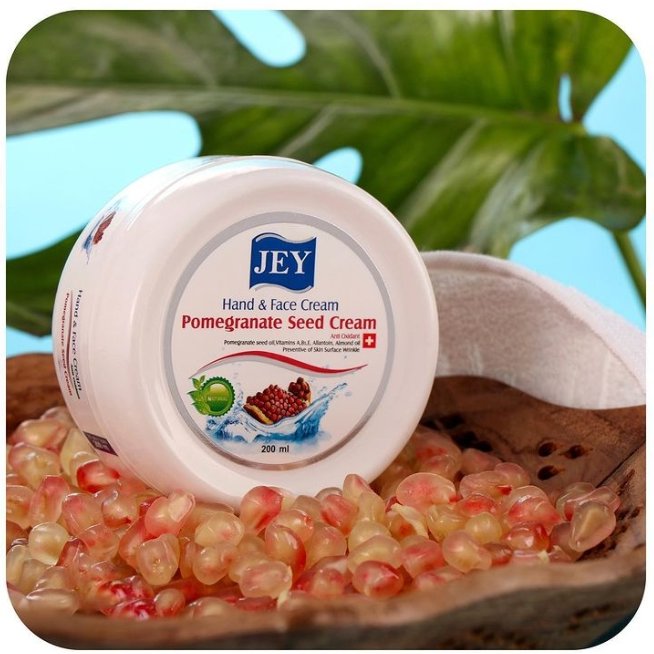 Jey Pomegranate Seed Oil 200ml Hand and Face Cream