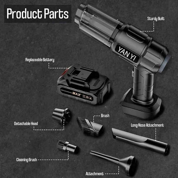 Yan Yi Multifunction Vacuum Cleaner Rechargeable Car Cordless 
