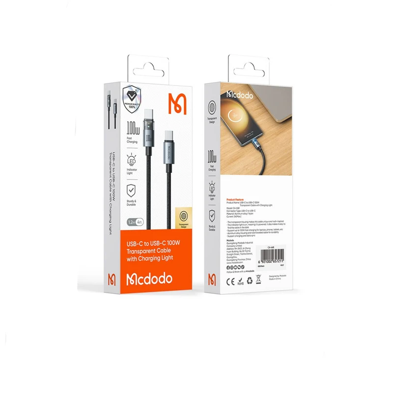 Mcdodo CA-5580 1.2m 100W USB-C Cable