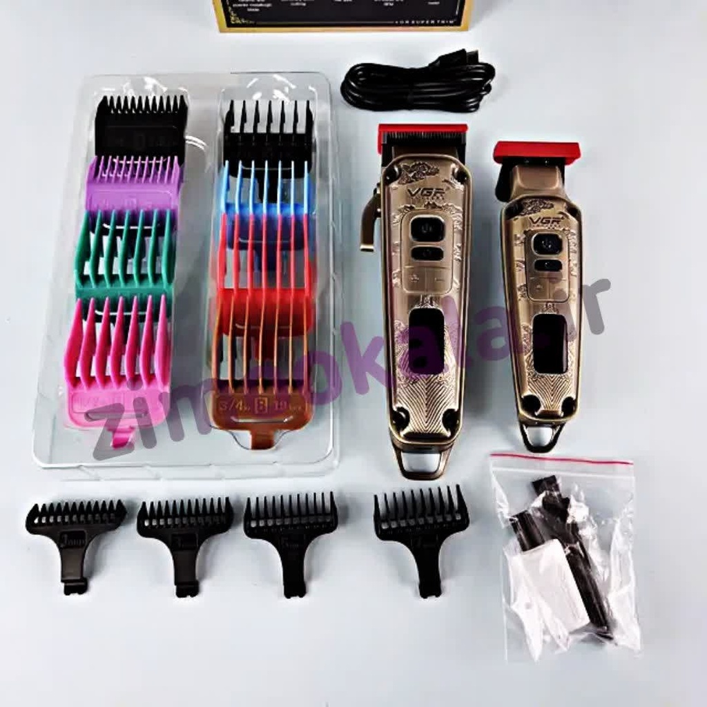 VGR V-643 (2Pcs) Hair Trimmer