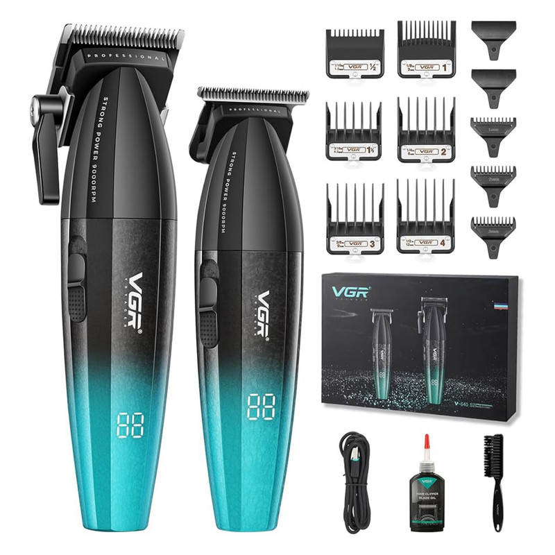 VGR V-640 (2Pcs) Hair Trimmer