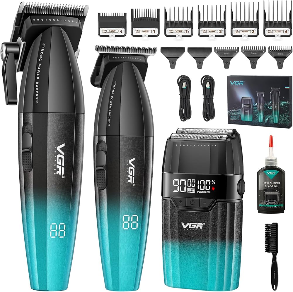 VGR V-640 (3pcs) Hair Trimmer