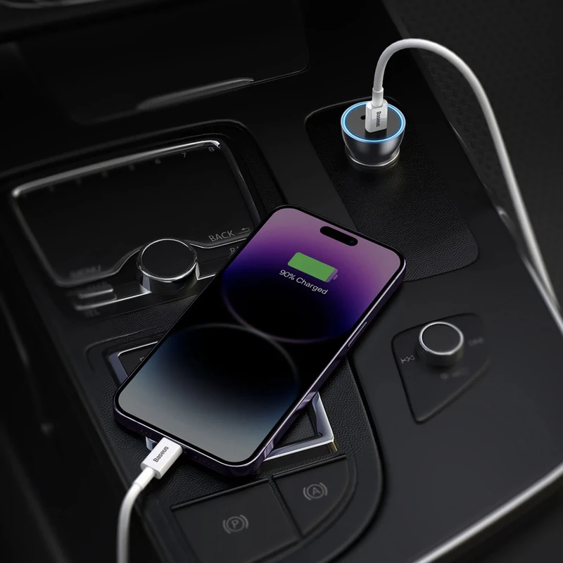 Baseus Dual USB-C 60W Car Charger CGJM000213