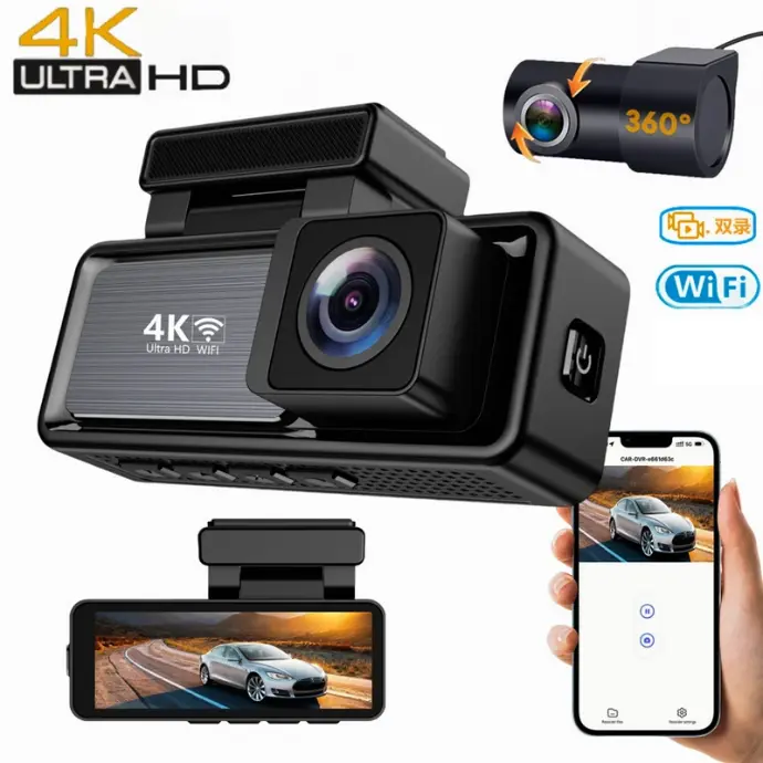 دوربین داشبورد خودرو VONK M6 4K-WiFi with Rear Camera