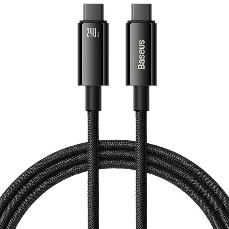 کابل Baseus سری USB-C Tungsten 240W مدل CAWJ040001 طول 1 متر