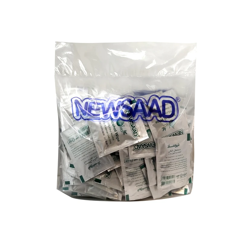 دستمال الکلی Newsaad بسته 100 عددی 