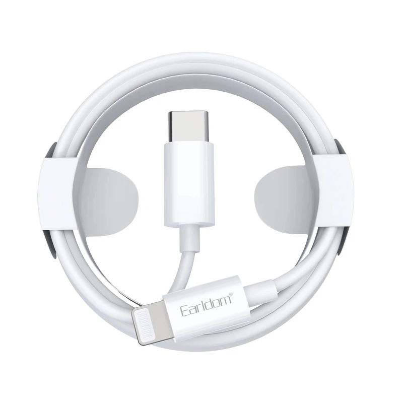 کابل Earldom مدل EC-166i طول1m PD20W سری USB-C to Lightning 