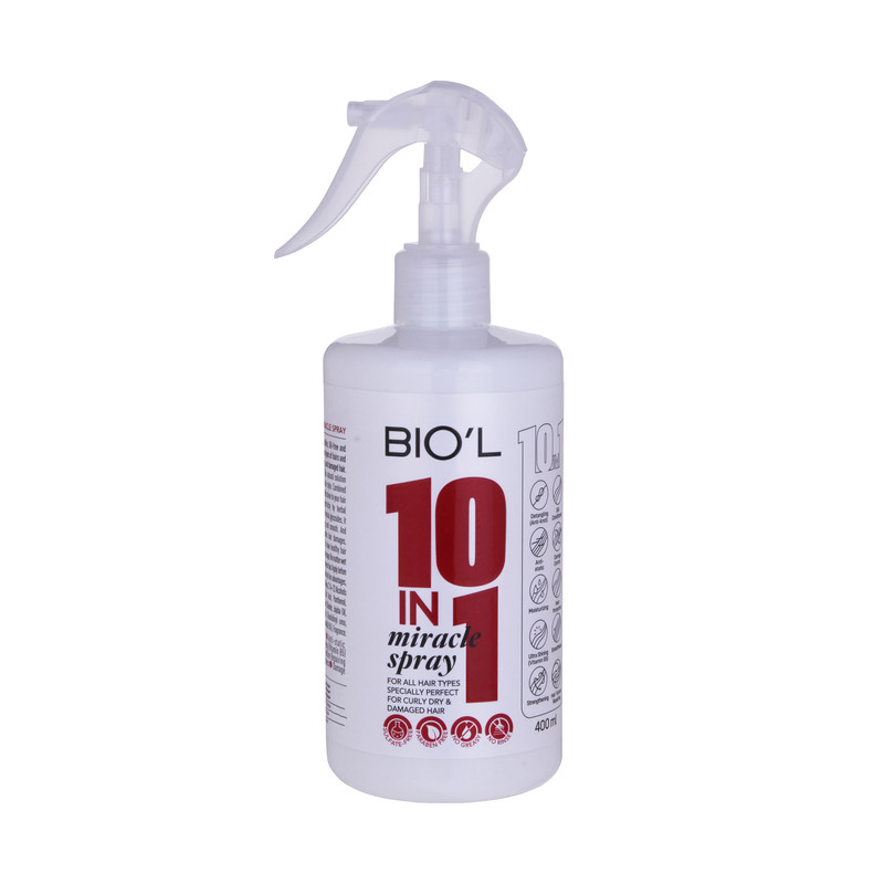 اسپری نرم کننده مو بیول 10IN1 حجم 400ml  مناسب موهای فر     