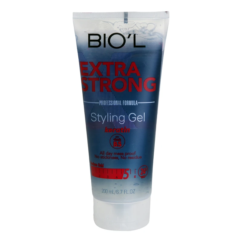 ژل مو بیول مدل EXTRA STRONG حجم200ml مناسب انواع مو
