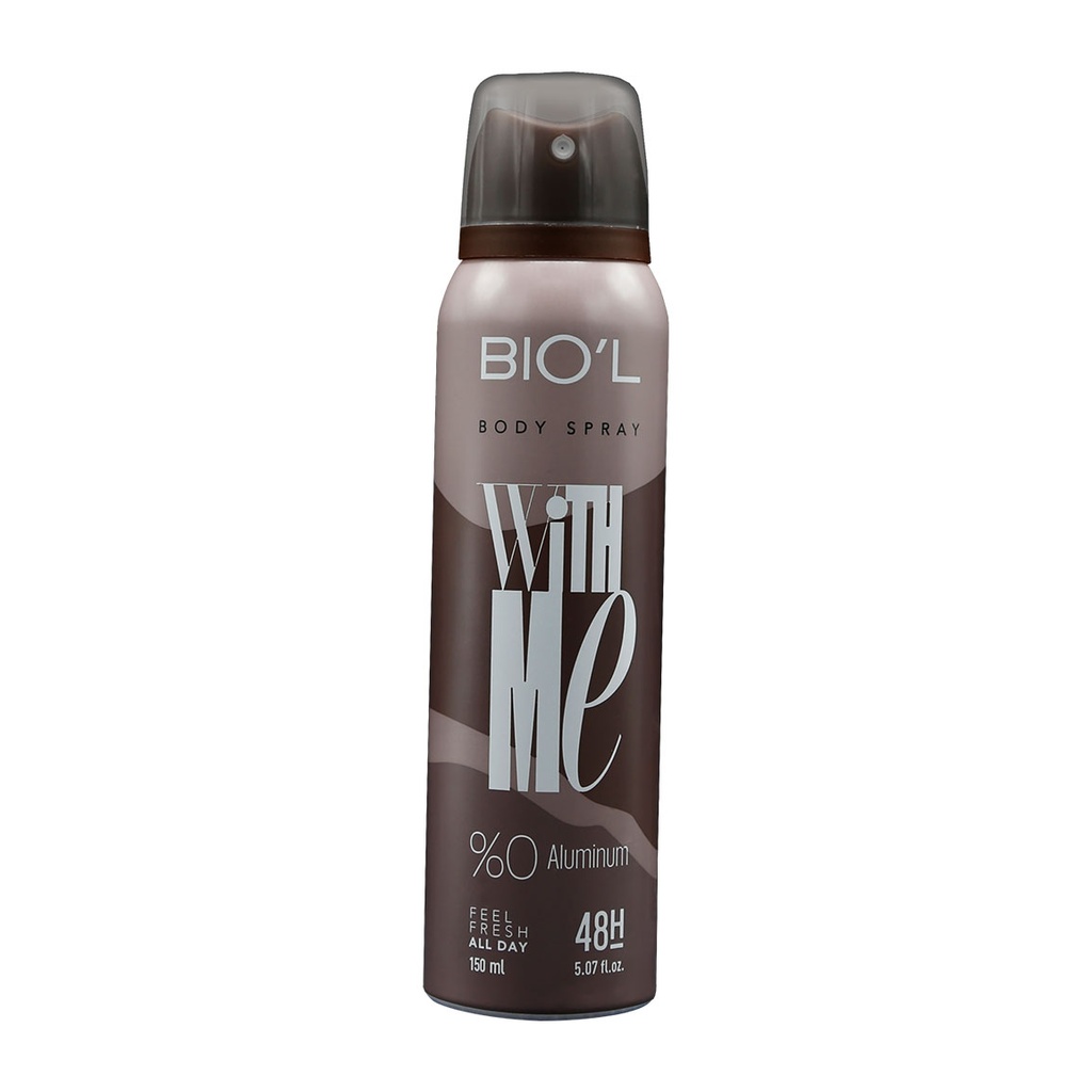 اسپری بدن آقایان Biol مدل WITH ME حجم 150ml 