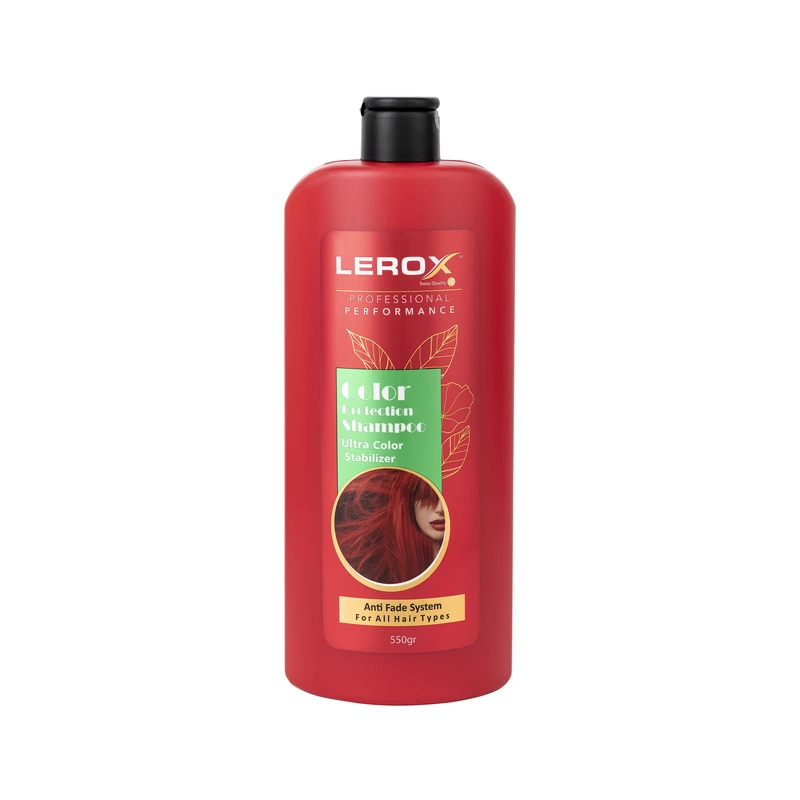 شامپو تثبیت کننده رنگ مو Lerox حجم 550ml 