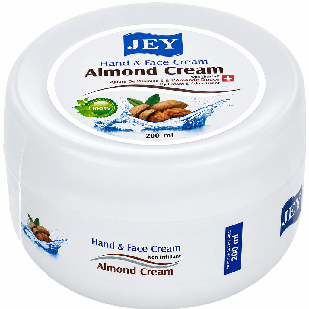 کرم دست و صورت Jey مدل Almond Oil حجم 200ml 