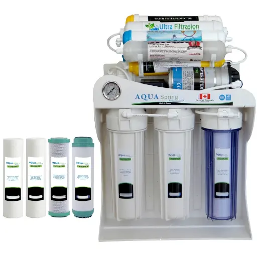 دستگاه تصفیه اب AquaSpring مدل UF-SF4800 با 4 فیلتر اضافی 