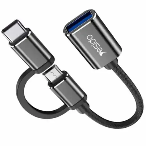 مبدل Yesido مدل GS02 سری Micro-USB/USB-C to USB 3.0