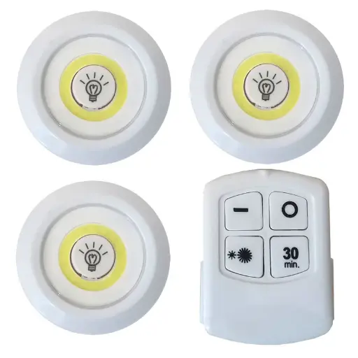 مجموعه سه عددی چراغ اضطراری سقفی Remote Control  