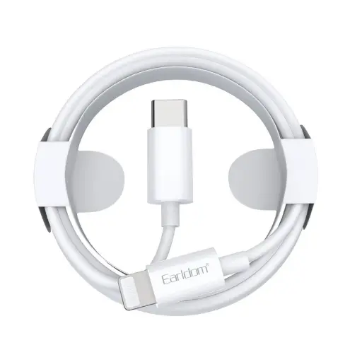 کابل Earldom مدل EC-166i طول1m PD20W سری USB-C to Lightning 